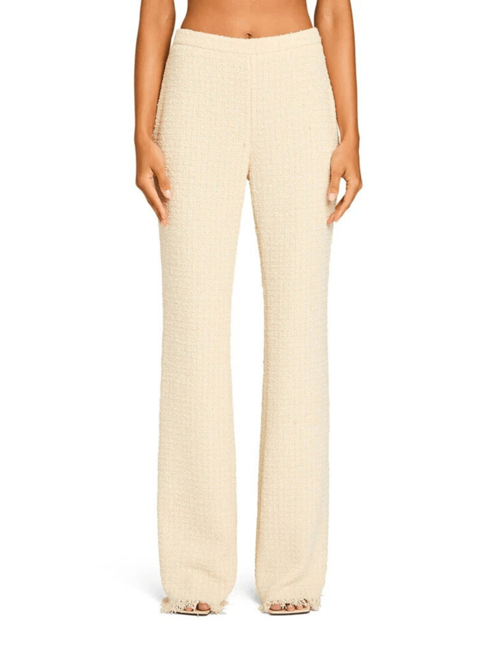 SER.O.YA Shar Boucle Pants Eggshell Wide Leg Textured Knit XS NWT $448